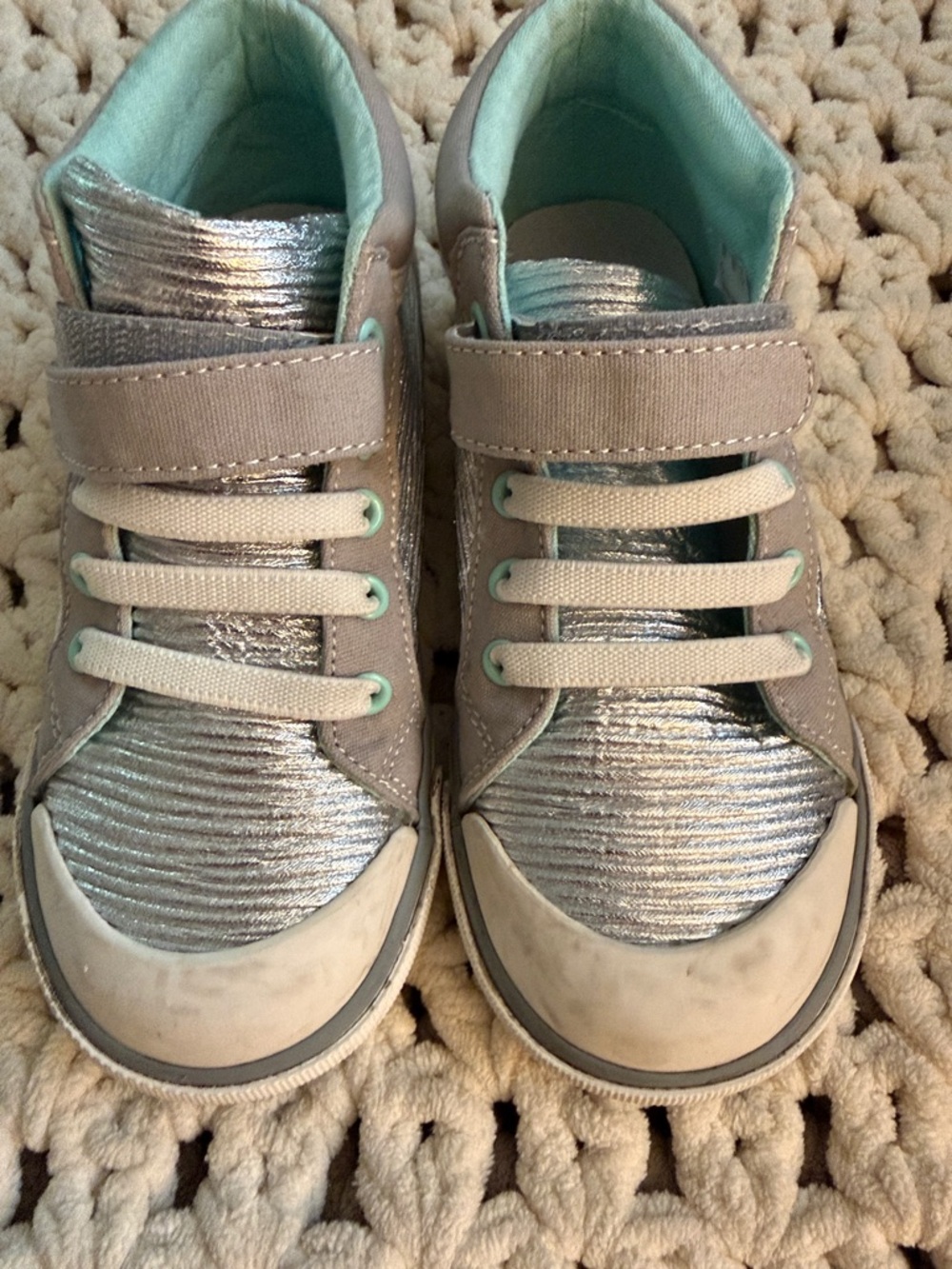 See Kai run Silver Metallic Velcro Sneakers - Picture 6 of 6